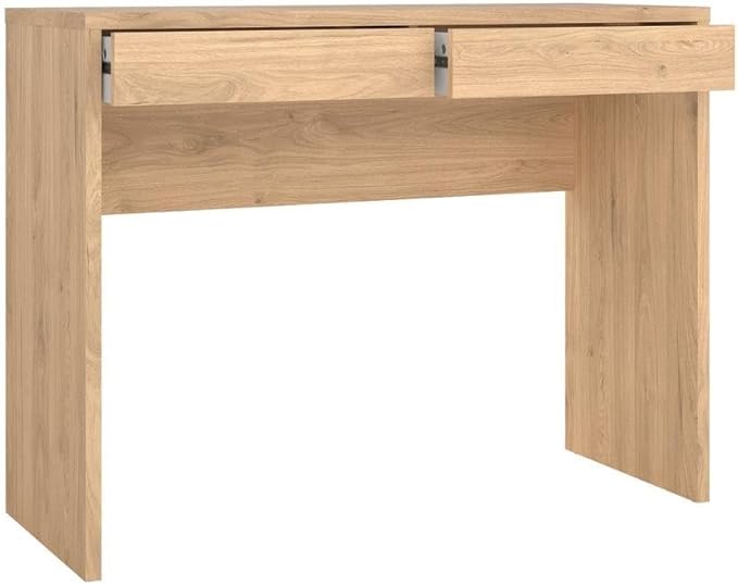 Brown Home Office Desk with 2 Drawers Elegant Computer Desk and Study Table Ideal for Bedroom Office or Work from Home Setup
