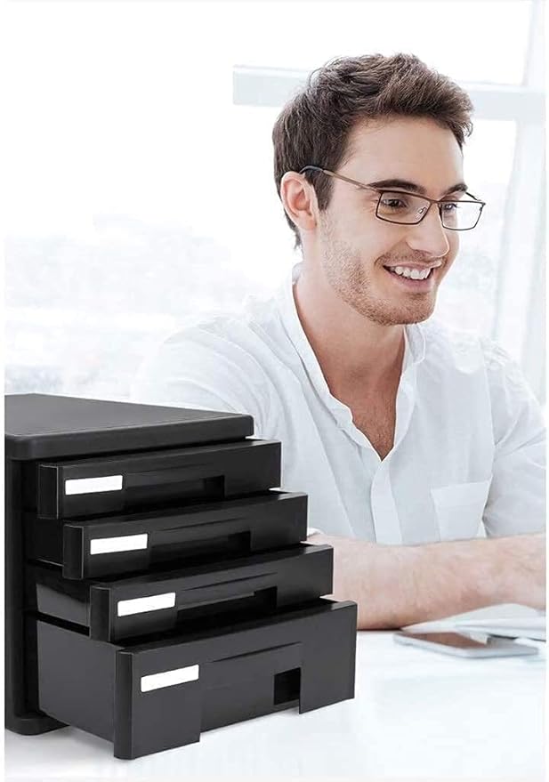 Desk Organizer Desk File Organizer Home Office Desktop File Storage Box Filing Cabinet Black File Cabinets Office Furniture Archive Cabinet Drawer Style Desktop Storage Cabinet High Capacity Can S