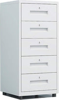 Aimeryup Office 5-Tier File Cabinet Metal Clip with Drawer Storage Desk Cabinet Study Inn Low Cupboard 40X39X85CM(Size:40X39X85CMColor:A)