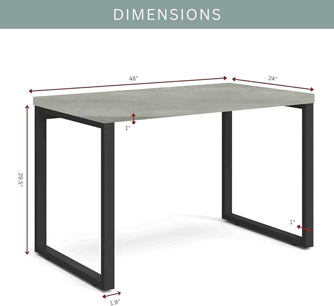 UrbanHaus Astor Home Office Desk (29.5 x 48 x 24)