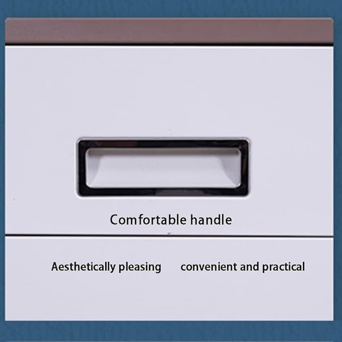 COYEUX 5 Drawers Freestanding Filing Cabinets with Lock Fully Assembled Metal File Cabinet Pre-Assembled Steel Pedestal Under Desk Home Office Utility Cabinet