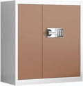Steel Password File Cabinet Tin Cupboard Office Confidential Locker Lockable Filing Materials Storage Cabinets(A)