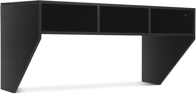 BestComfort Wall Mounted Desk Hutch 42.5inch Floating Laptop Table Writing Desk Home Office Workstation Hanging Computer Desk Modern Floating Console Media Storage Cabinet