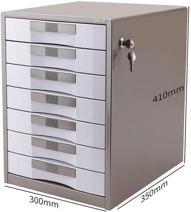 Desk File Cabinet File Cabinetslockable Aluminum Alloy Organizational Needs Drawer Organizer Standard Desks Metal - 30X35X41Cm Bookcase