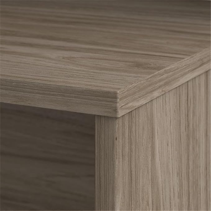 Bush Business Furniture Studio C 60-inch W L Shaped Computer Desk Mobile File + 42-inch W Return Bundle Modern Hickory (STC008MHSU)