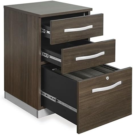 NBF Office File Cabinet with Locking Drawers Modern Wood Storage