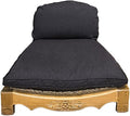 Handcrafted Wooden Meditation Chair with Woven Seagrass Seat 30 x 28 x 18 inches (Chocolate)