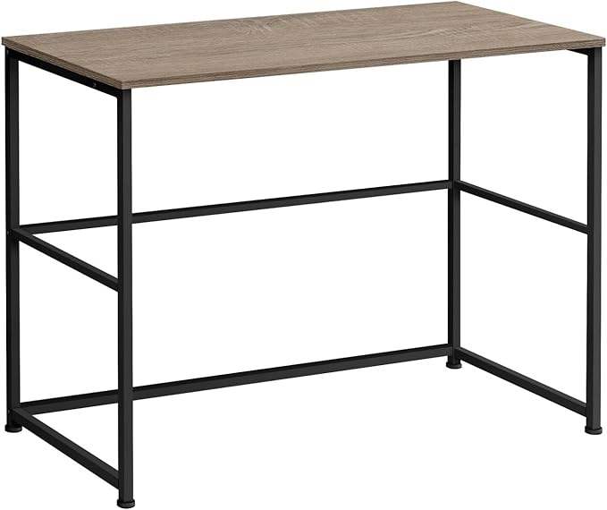 Monarch Specialties I 7777 Computer Desk Home Office Laptop Left Right Set-up Storage Drawers 40 L Work Metal Laminate Brown Black Contemporary