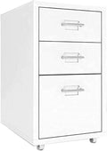 Mobile Filing Cabinet Multi-Layer Drawer Manager Floor-Standing Office Cabinet Commercial Storage Cabinet(White)