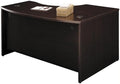Bush Business Furniture Series C 60W x 43D Left Hand L-Bow Desk Shell in Mocha Cherry
