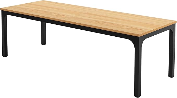 LITTLE TREE 78.7 Inches Extra Long Two Person Office DeskDouble Workstation for Home Office
