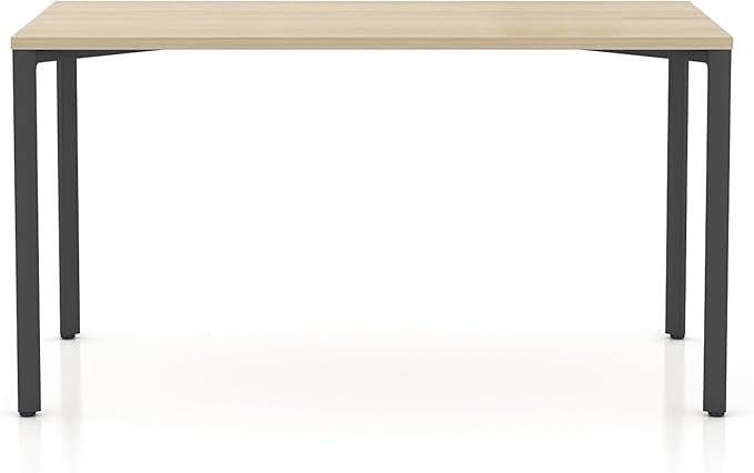 Hudson Executive Desk Minimalist Commercial-Grade Computer Desk Writing Desk for Home Office Modern Desk (Light Oak Top with Graphite Legs)