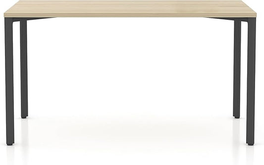 Hudson Executive Desk Minimalist Commercial-Grade Computer Desk Writing Desk for Home Office Modern Desk (Light Oak Top with Graphite Legs)