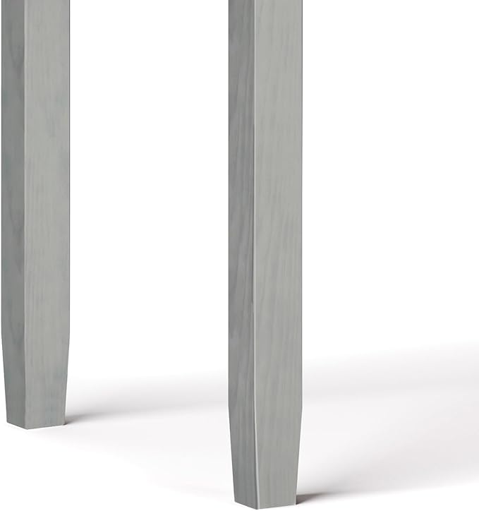 SIMPLIHOME Warm Shaker Desk - 48 Inch Wide Solid Wood Writing Desk in Fog Grey Transitional Home Office Computer Table for Workspace or Study with Flip-Down Keyboard Tray and 2 Drawers