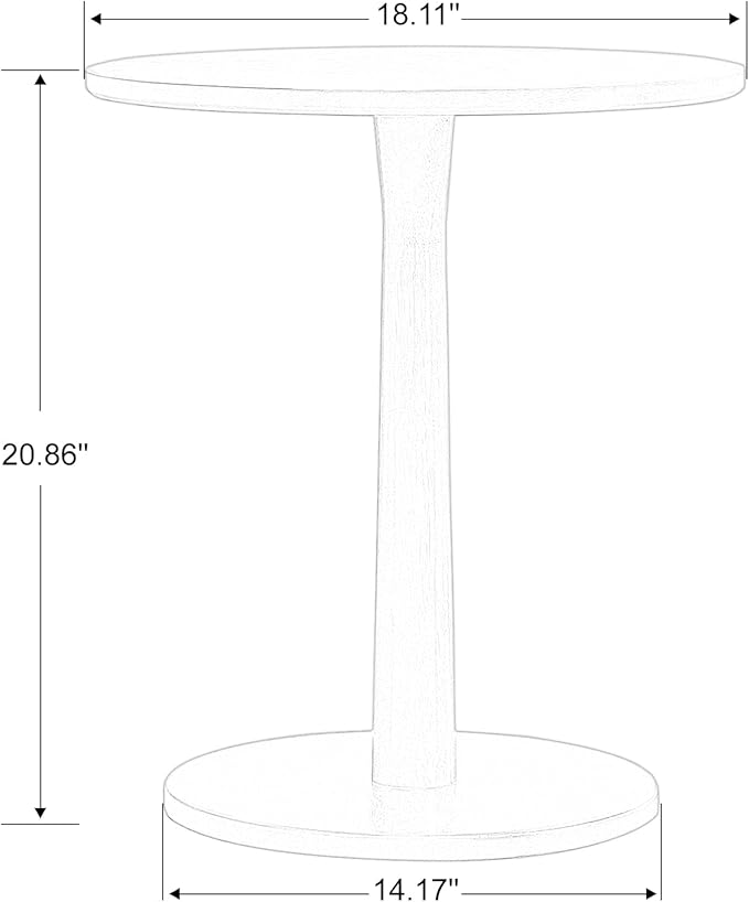 Set of 2 Fabric Accent Chairs with Round Wood Table Decorative Slipper Chairs Contemporary Design Durable Hardwood Frame Vanity and Corner Side Chairs for Bedroom Home Office and Living Room