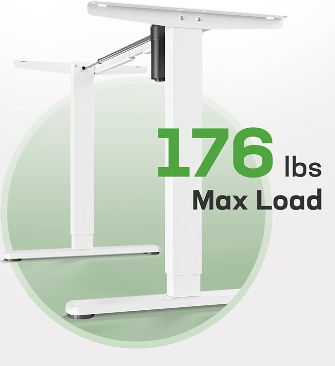 Marsail Standing Desk FrameElectric Standing Desk Legs with Powerful MotorHeight-Adjustable Desk Frame with 176 lbs Max Load for Various DesktopsStand up Desk Legs with 4 Memory Presets Frame Only