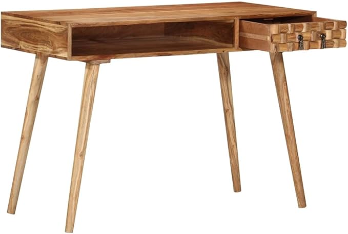 Computer Desk with Drawer and Shelf 45.3 inch Home Office Writing Desk Study Table Wooden Home Office Desk Workstation PC Laptop Desk Console Table Rustic