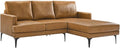 Modway Evermore Vegan Leather Upholstered Right-Facing Sofa Tan