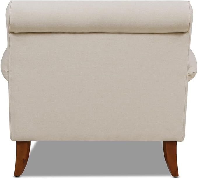 Jennifer Taylor Home Bliss 38 Lawson Living Room Accent Arm Chair with Metal Casters