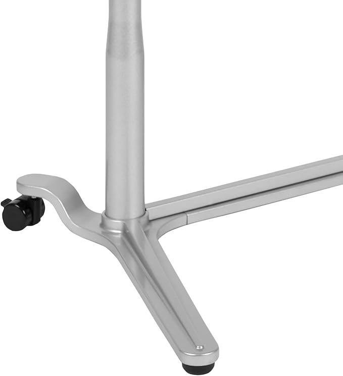 Flash Furniture Merritt Sit-Down Stand-Up Cherry Computer Ergonomic Desk with 37.375W Top (Adjustable Range 29 - 40.75)