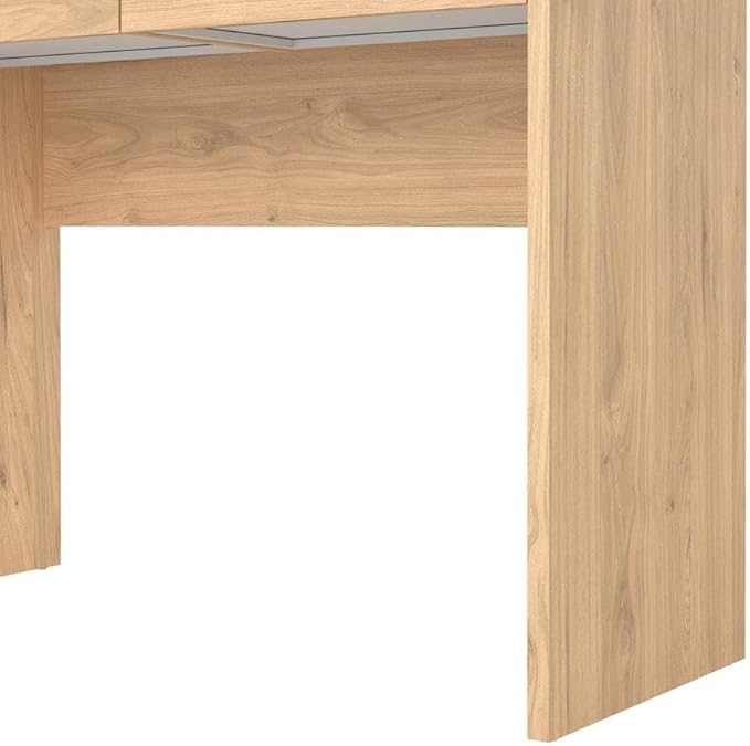Brown Home Office Desk with 2 Drawers Elegant Computer Desk and Study Table Ideal for Bedroom Office or Work from Home Setup
