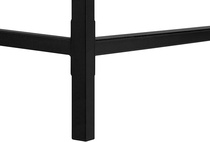 Penau Computer Desk for Home Office 48 Inches Grey Laminate Finish Black Metal Base 2 Storage Drawers Contemporary Style