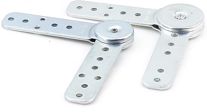 2pcs Furniture Hinge Ratchet Folding Connecting Hinges for Sofa Armrest Headrest Angle Adjuster (24.5 * 4 * 1cm)