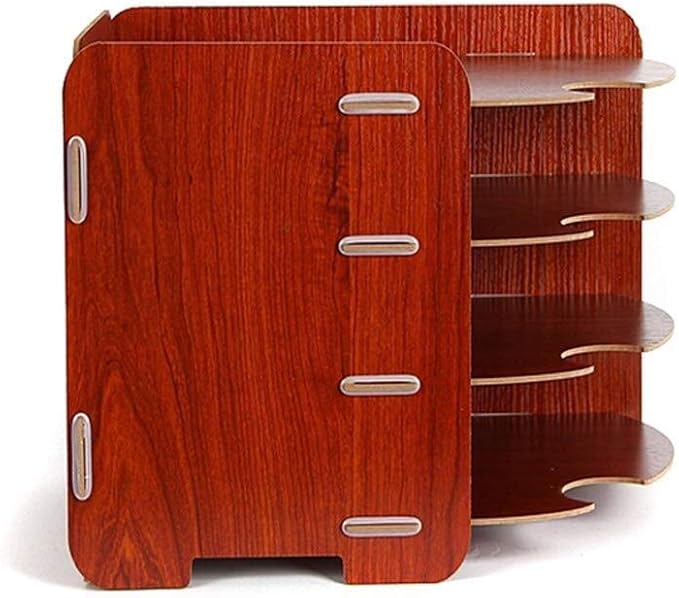 File cabinets Multi-Layer Compartment Design Product Delivery Cycle Creative Storage Box Wood Composite Board External Baffle Bookcase