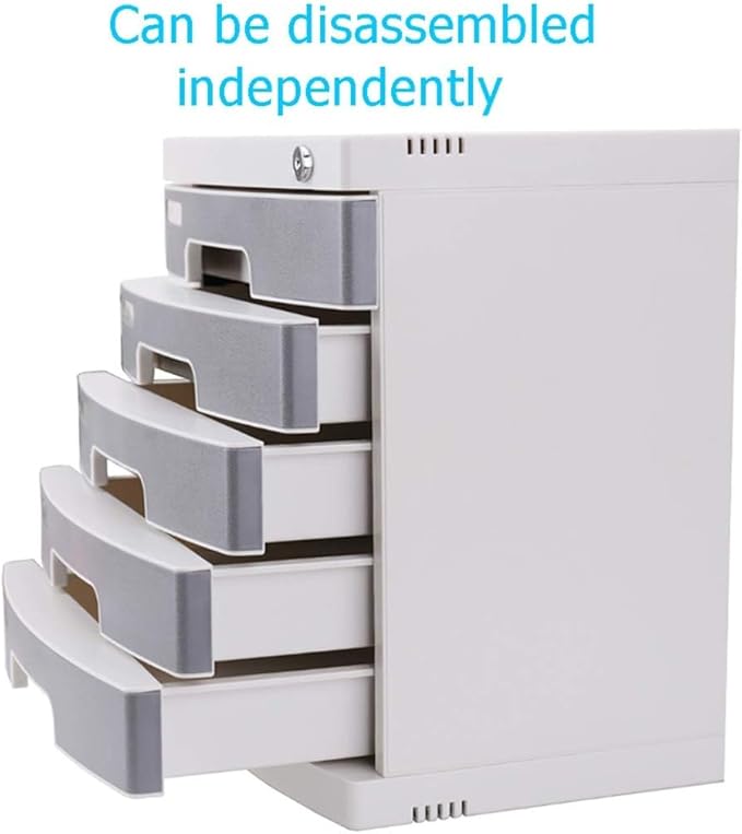File Cabinet Desktop Cabinet with Lock Drawer Storage Cabinet 4/5/6/7 Tier File Cabinet Organize Files to Improve Efficiency for Office Supplies7 Floors