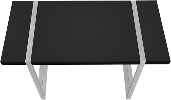 Industrial-Inspired Computer Desk with Storage 48 L Black &amp Grey Modern Home Office