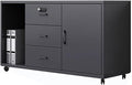 File Cabinet Under Desk with Lock Data with Wheels Storage Cabinets(C)