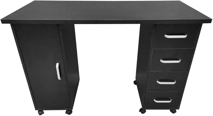 Mobile Computer Desk Rolling Computer Workstation Home Office Writing Desk Work BenchRolling Computer Laptop Desk Desk with Rolling Wheels for Home Office Small Space Computer Home Office Desk