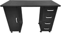 Mobile Computer Desk Rolling Computer Workstation Home Office Writing Desk Work BenchRolling Computer Laptop Desk Desk with Rolling Wheels for Home Office Small Space Computer Home Office Desk