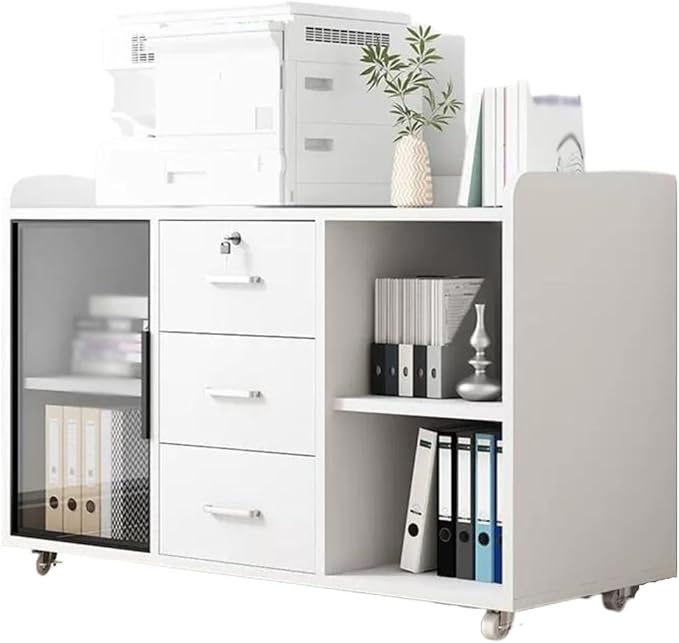 Filing CabinetOffice CabinetPrinter CabinetPantry CabinetSide CabinetMobile Floor Cabinet (Color : A)