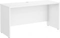 Bush Business Furniture Studio C 60W x 24D Credenza Desk in White Computer Table for Home or Professional Office