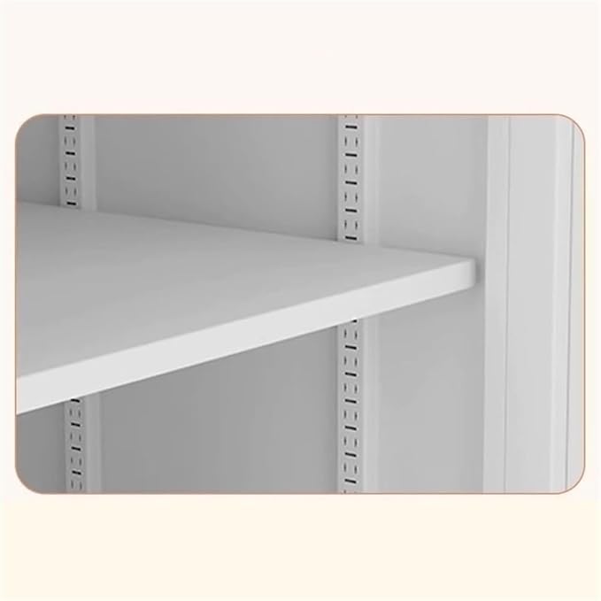 Large Capacity File Storage Cabinet Thickened Steel Office Organizer with Smooth Gliding Drawers Modern Locking Cabinet for Documents Printer Supplies (Brown)