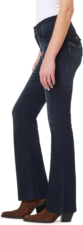 WallFlower Luscious Curvy Bootcut Jeans for Women Mid-Rise Insta Stretch Denim Size-Inclusive Juniors Jeans