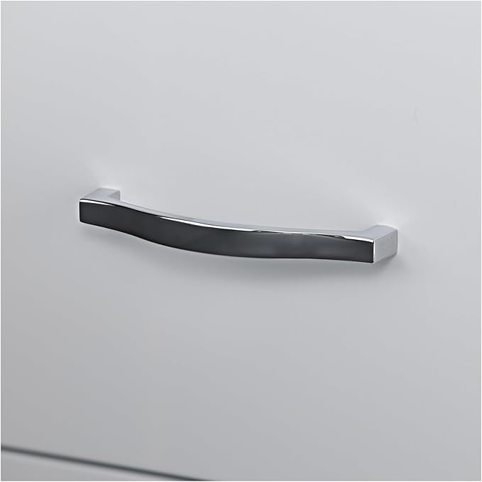 Lorell LYS SOHO Box/File/File Mobile White File Cabinet 3 Drawer 26.5 x 14.3 x 18 in