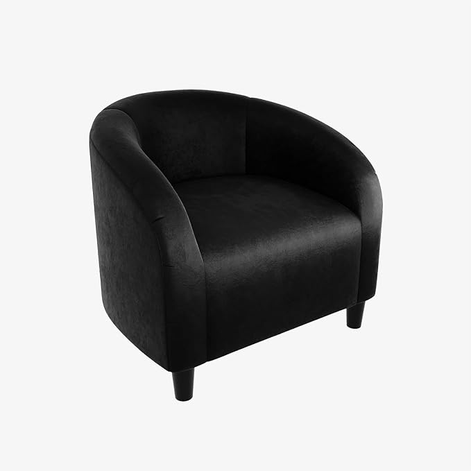 Accent Chair for Living Room Chairs Reading Chair for Bedroom Scooped Arm Chair Mid Century Modern Accent Chairs Upholstered Comfy Chair for Bedroom Waiting Room Reception Chairs Velvet