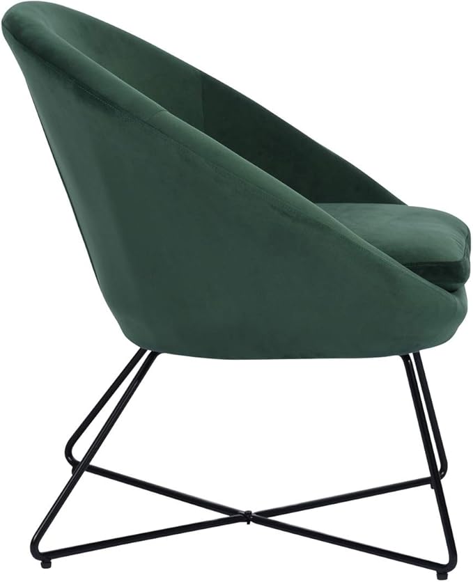 Accent Chair Armchair Fashion Velvet Fabric Upholstery Accent Chairs for Living Room BedroomDark Green
