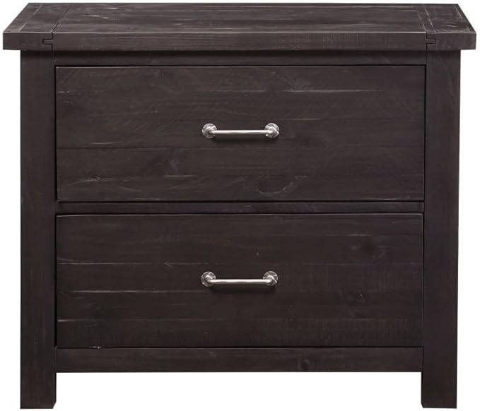 Modus Furniture Yosemite Solid Wood Lateral File Cabinet Café