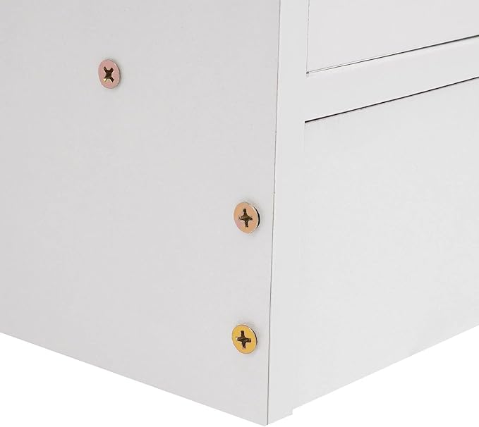 Computer Desk with Drawers Office Desk with Storage Cabinet for PC Laptop Wood Home Office Desk Vanity Desk for Work Study Gaming Writing Workstation