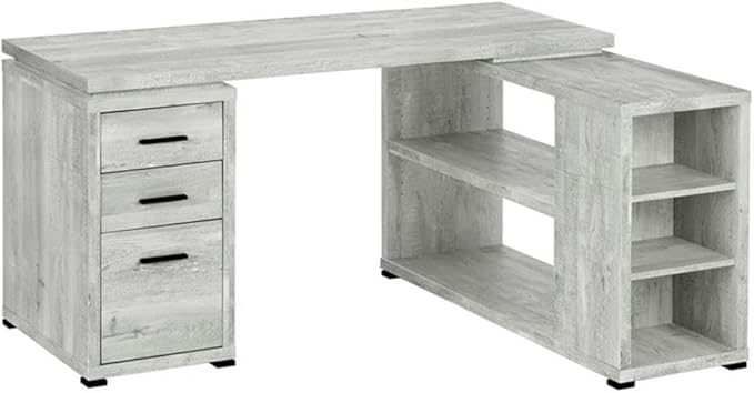 Monarch Specialties Computer Desk Home Office Corner L Shape Work Laptop Laminate Grey