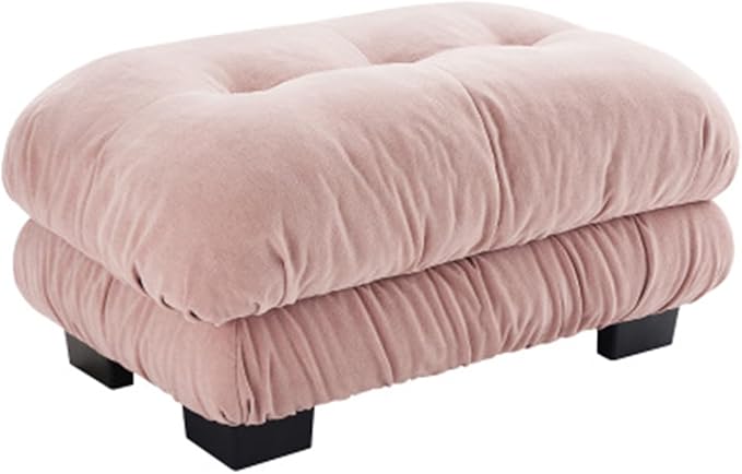94.4 Loveseat Sofa 2 Seater Modular Sectional Sofa Pink Large U Shaped Sectional Couches Fluffy Chenille Cloud Couch with Ottoman Deep Seat for Living Room