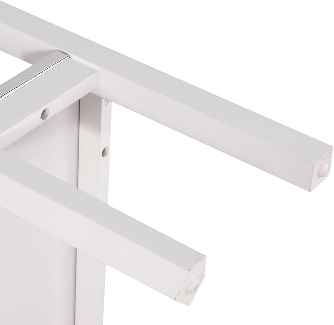 Corner Desk Compact Home Office Corner Desk Organizer90 Degrees Triangle Computer Table Laptop Writing Table for Small Spaces with Storage Shelf and Drawer (White)