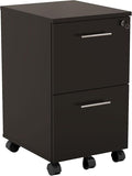 Mayline MNFFLDC Medina Freestanding Mobile File Pedestal FF Mocha Laminate