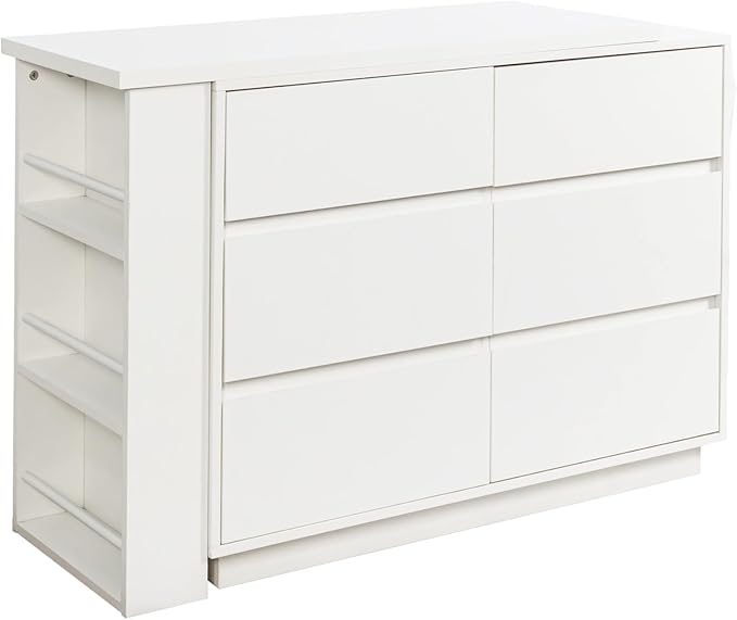 Jmyab L Shaped Computer Desk with Drawers Modern Corner Home Office Desk with Reversible Storage Cabinet Long Study Writing Table Workstation for Home Office White