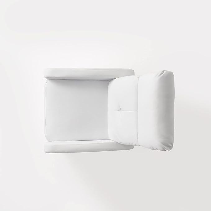 Christopher Knight Home Samedi PU Recliner White 26.25D x 37.25W x 40H in
