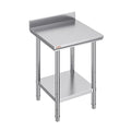 Mophorn Stainless Steel Table Work Table 24 x 24 x 34 Inch Commercial Food Prep Worktable Heavy Duty Prep Worktable Metal Work Table with Adjustable Feet for Restaurant Home and Hotel