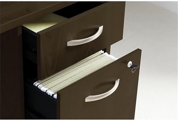 Bush Business Furniture Hustle 2 Drawer Lateral File Cabinet in Platinum Gray Document Storage Chest for Home and Professional Office
